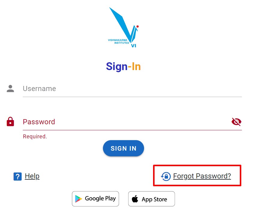 How to Reset Vierp login password